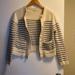 Alex Mill Wool Striped Cardigan Medium